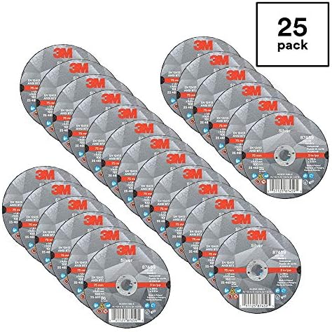 3M Silver Cut-Off Wheel, 87459, 36+, T1, 3 in x 0.06 in x 3/8 in