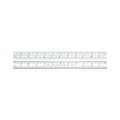 Starrett Blade Only for Combination Squares, Sets and Bevel Protractors - Ideal for Woodworking and Metalworking - 12" Length, Satin Chrome Finish, 6R Graduation - CB12-6R