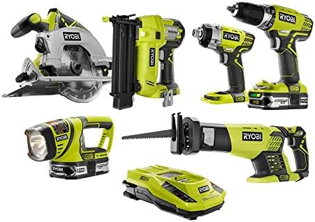 ONE+ 18-Volt Lithium-Ion Cordless Combo Kit with Brad Nailer (6-Tool)