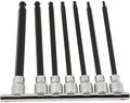 Paramount 7 Piece 3/8" Drive Inch Ball Hex Bit Socket Set 1/8 to 3/8" Hex