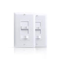 ECOELER Dimmer Light Switch, 3-Way/Single Pole Dimmer Switch for 300W Dimmable LED/CFL Lights and 600W INC/HAL Bulbs, No Neutral Wire Required, ETL&FCC Listed, White, 2 Pack
