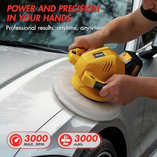 Wagan EL6404 OneVolt Cordless Polisher 10 XL Dual Action 10 Inch Buffer