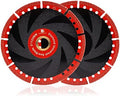 Metal Cutting Diamond Blade 5"- BRSCHNITT 2pcs 125mm All-Purpose Diamond Saw Blade for Rebar Sheet Metal Angle Iron Stainless Steel Concrete.