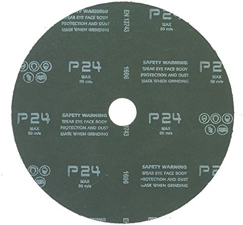 Mercer Industries 304024-7" x 7/8" Aluminum Oxide Resin Fiber Discs, 24 Grit (25 pack)