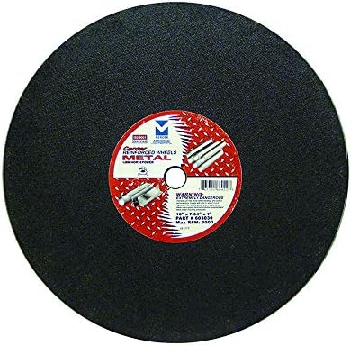 Mercer Industries 603030 Chop Saw Cut-Off Wheels for Metal, 16" x 7/64" x 1" (10 Pack)