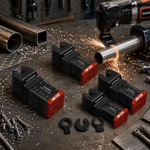 55PCS Bi-Metal Oscillating Tool Blade for Metal, Wood & Plastic