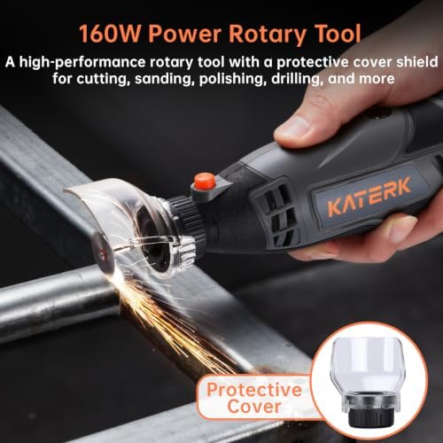 Katerk Flex Shaft Rotary Tool Kit Bundle with 260-Piece Accessories