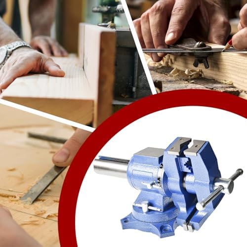 findmall Multipurpose Heavy Duty Multi-Jaw Vise with Swivel Base and Head