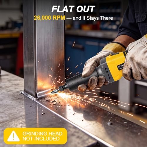 Brushless Cordless Die Grinder, 1/4" Collet, for DEWALT 20V MAX Battery