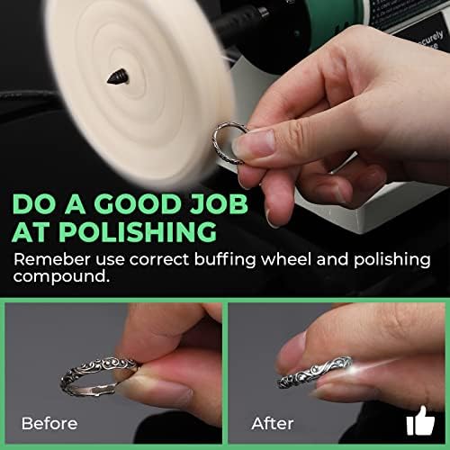 Jewelry Polisher, Bench Buffer Adjustable Variable Speed