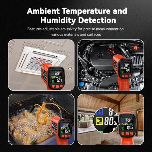 Infrared Thermometer Temperature Gun 2732°F 50:1 Pyrometer
