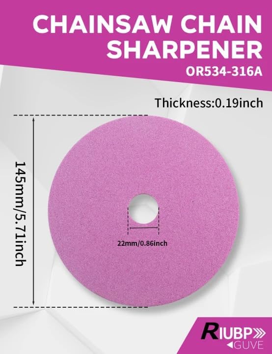 OR534-316A Chainsaw Grinding Wheel Sharpening 4PCS 5-3/4“ x 3/16”