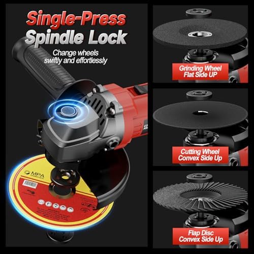 Cordless Angle Grinder Compatible with Milwaukee 18V Battery(NO Battery)