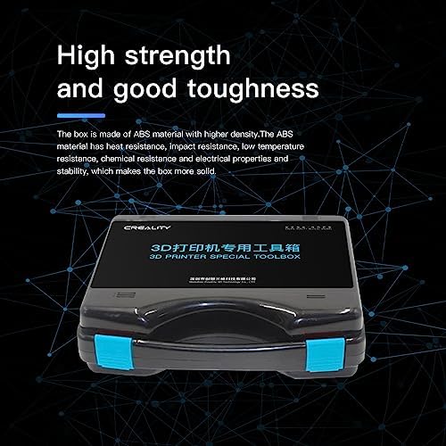Creality 3D Printer Tool Box Kit, 35Pcs Case Includes 18 Types of Tools Screwdriver/Wrench/Pliers/Needle/SD Reader 3D Printing ABS Storage Toolbox Set for Cleaning Finishing Printing