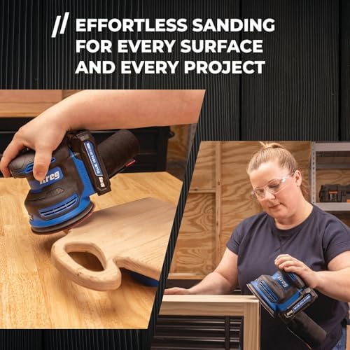 Kreg 20V Ionic Drive 5" Random Orbit Sander, KPTRS500A, 5", Bare Tool