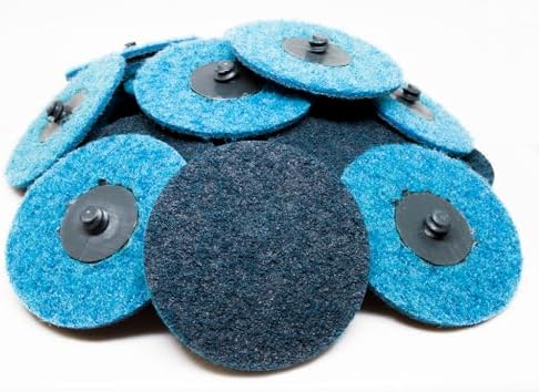 Benchmark Abrasives 3 Inch Sanding Discs Quick Change Nylon Surface Conditioning Discs, Drill & Die Grinder Sanding Disc Rust Remover for Metal Paint Stripper & Removal, Polishing - (25 Pack)(Fine)
