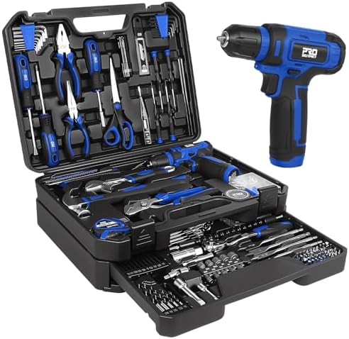 Prostormer 369-Piece Drill Tool Sets Combo Kit, Blue