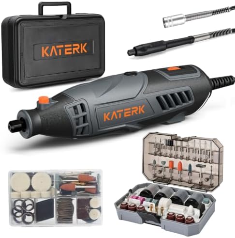 Katerk Flex Shaft Rotary Tool Kit Bundle with 260-Piece Accessories