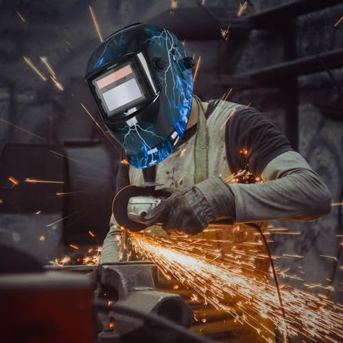 Welding Helmet True Color Auto Darkening Hood with Adjustable Shade Range 4/9-13 for TIG MIG ARC Welder Mask