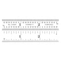 Starrett Spring Tempered Steel Rule with Satin Chrome Finish, Quick Reading, and Inch Graduation - 3" Length, 4R Graduation Type, 3/64" Thickness - C604R-3