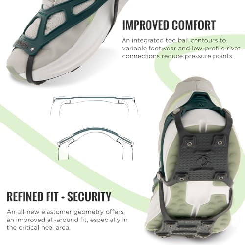 Kahtoola NANOspikes Footwear Traction for Icy Winter Road Running & Walking