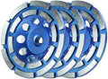 SALI 4.5 Inch 3pcs Concrete Grinding Wheels 16 Turbo Diamond Segments 5/8-11 Arbor Diamond Grinding Wheel Fit for Paint, Epoxy, Mastic Coating Removal