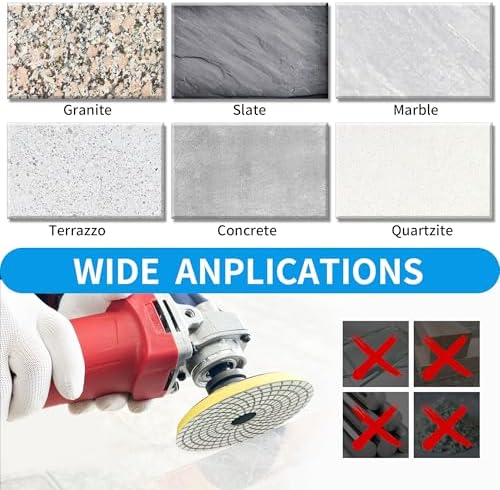 Diamond Polishing Pads Set 4 Inch Tile Wet Dry Polishing Pads Kit