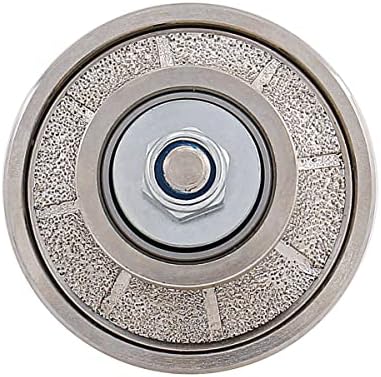 Diamond Hand Profiler B10,Half Bullnose Vaccum Brazed Profile Wheel Metal Cover Router Bit for Marble Granite D65 5/8-11