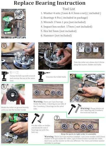 6 inch Coating Removing Anti Slip Concrete Stone Texturing bush hammer tool for angle grinder, Concrete Patch Repair Prepare Bushing Hammer (Arbor: 5/8"-11 Threaded)