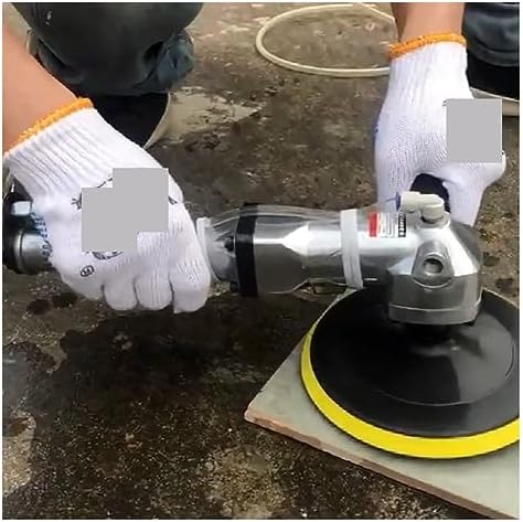 Wet Polisher Grinder, 7" Hand-Held Pneumatic Water Feed Sander for Stone Metal Tile Air Polisher Wet Stone Marble Granite(SET3)