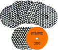 DT-DIATOOL Dry Diamond Polishing Pads 4 Inch for Granite Marble Quartz Stone Countertop Tiles 8 Pieces Grits 200
