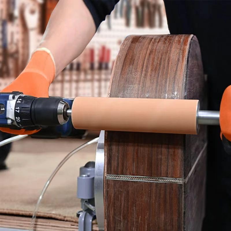 Guyker Handheld Rolling Pin Sander, Original Hand-Held Manual Aluminum Alloy Shaft Rod Sanding Machine for Shaping and Finishing Acoustic Guitar Repair Tool, SCDM