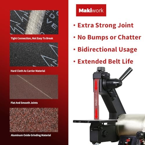 18 Pack 1x30 Inch Sanding Belts, Assorted 60–400 Grit Aluminum Oxide Abrasive Belts for Belt Sander, Woodworking, Metal Polishing & Surface Preparation