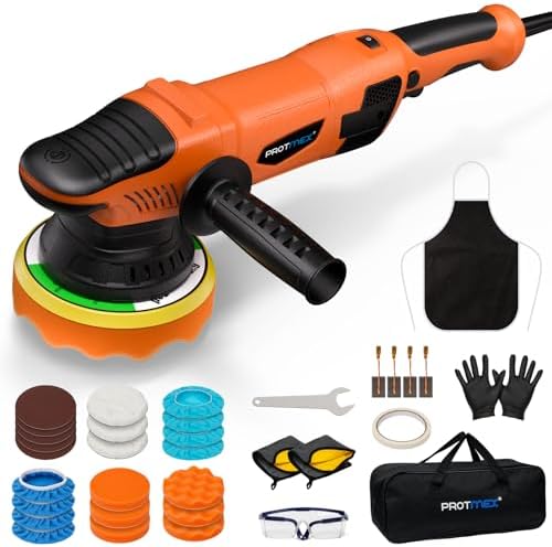 1200W 6" Rotary Buffer, 2500-6000RPM, Detach Handle, Car/Boat Sand & Wax