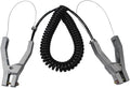 Ground Cable Clamp, 16.4ft Coiled Grounding Cable, Aluminum Alloy Anti Static Grounding Clamp, 3 Copper Nails, Clamps 23mm, for Gas Station Oil Depot Tank Chemical Plant