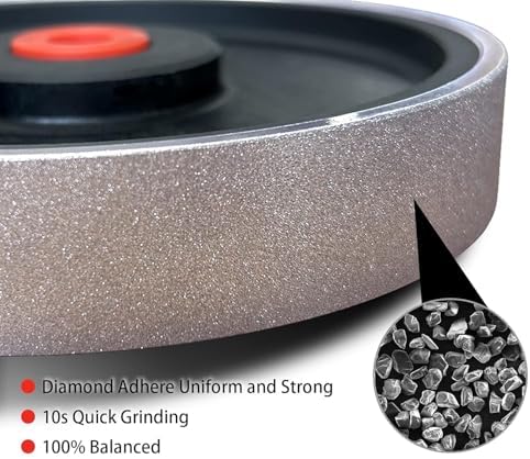 6-inch 800 grit CBN Grinding Wheel, Designed for Sharpening high-Speed Steel Tools, Lathe Tools, and Chisel Sets.Dimensions:6" Diameter x 1" Width, 1" (800-grit) (800-grit)