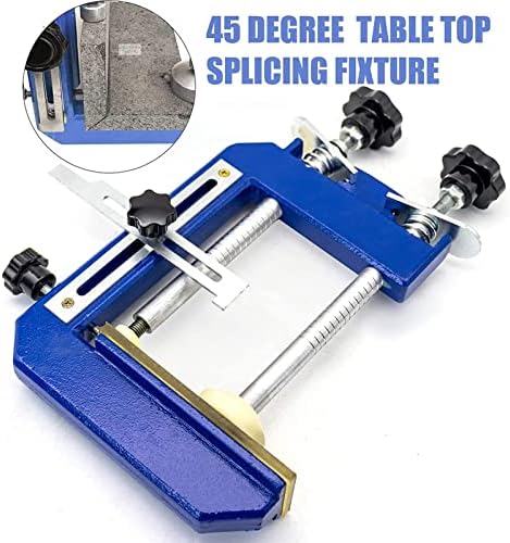 2pcs 45 Degree Stone Mitre Clamp for Granite Marble Benchtop Angle Clamps System Countertop Seam Splicing Fixture Slab Install Tool