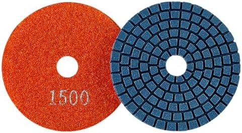 Diamond Polishing Pad, 3 inch 80 mm 1500 Grit Sanding Discs for Grinder & Polisher, Hook and Loop Backing Pad for Grinding Buffing Granite Marble Concrete Stone (1 Piece)