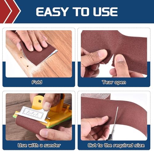 Sandpaper Roll 3.6Inch 30FT 150Grit Aluminum Oxide Emery Cloth Roll