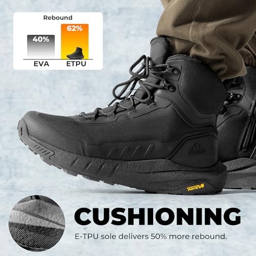 NORTIV 8 Men's Tactical Hiking Boots Lightweight Cushion