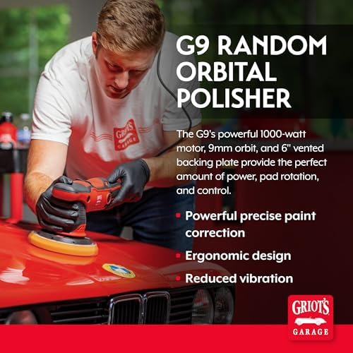 Griot's Garage G9 Random Orbital Polisher, 1000 W, Variable Speed
