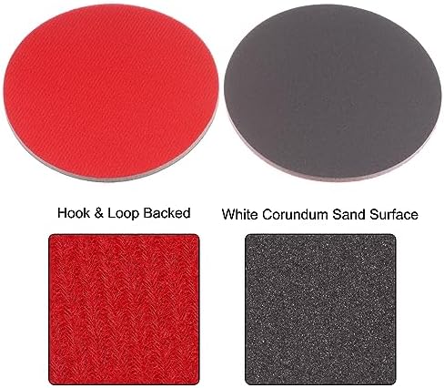uxcell 30pcs 1500 Grit Sanding Sponge 6" Hook and Loop Sponge Sanding Disc