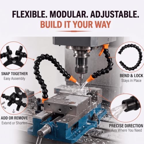 110 Pcs 50ft 1/4'' ID Flexible Water Oil Coolant Hose Pipe Bulk, Black