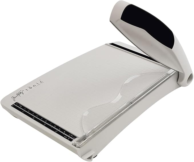 Tonic Studios Paper Cutter Tool - Guillotine Paper Trimmer for Scrapbooking, Vinyl, and Craft Paper - 8.5 Inch Cutting Length with Ruler and Grid Lines