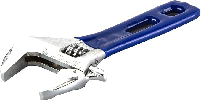 Wide Opening Stubby Adjustable Wrench Spanner with Short Handle 4 inch Chrome Vanadium Steel Forged