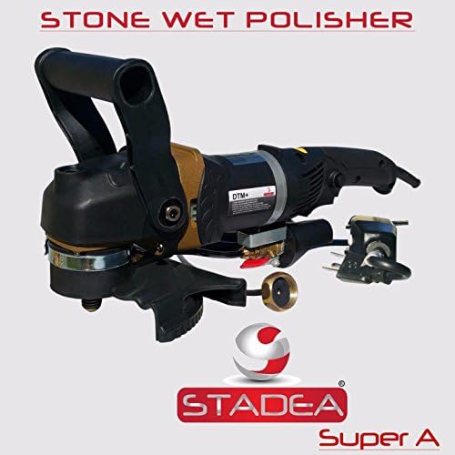 SWP106K Concrete Wet Polisher Grinder Kit with Concrete Polishing Pads - Wet Polisher Variable Speed for Wet Dry Polishing
