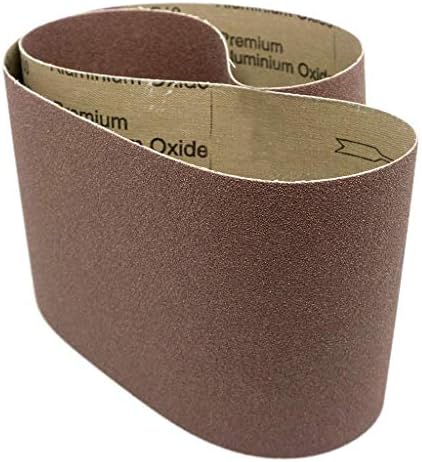 Benchmark Abrasives 6” x 48” Aluminum Oxide Sanding Belts for Grinding Deburring Polishing Rust Removal on Metal, Stainless Steel, and Carbon Steel, Use with Belt Disc Sander (2 Pack) - (220 Grit)