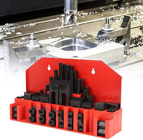 58Pcs M10 Machinist Promo Kit T-Slot Clamp Kit Lathe Mold Tool for Lathe Milling Machine CNC and Various Metal Cutting Machine Tools