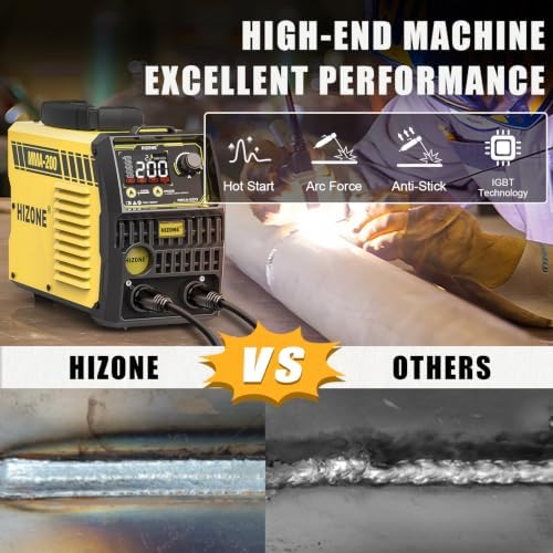 HIZONE Stick Welder, 2 in 1 200A ARC/Lift TIG Welding Machine,110V/220V