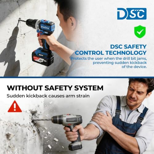 DongCheng 796 in-lbs (90Nm) 20V Brushless Cordless Hammer Drill